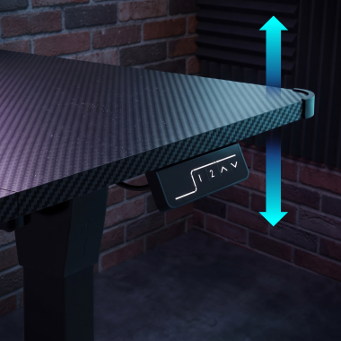 gaming desk black newlevel 12