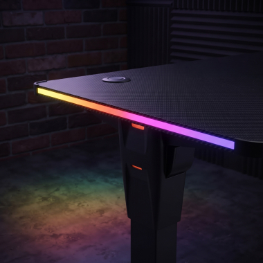 gaming desk black newlevel 14