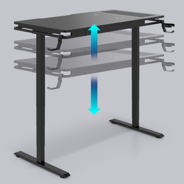 gaming desk black magnum 5