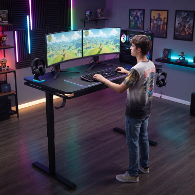 gaming desk black magnum 15