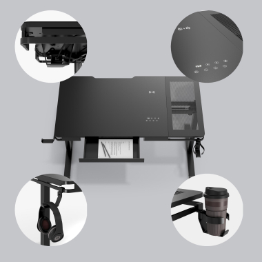 gaming desk black magnum 9
