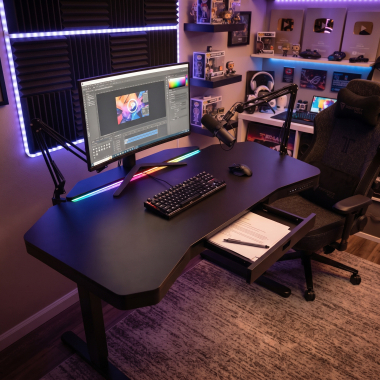 gaming desk black magnum 2
