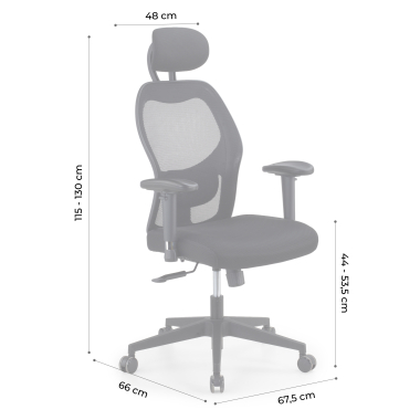 home office chair black with headrest mesh 2d adjustable armrests lumbar support headrest 13