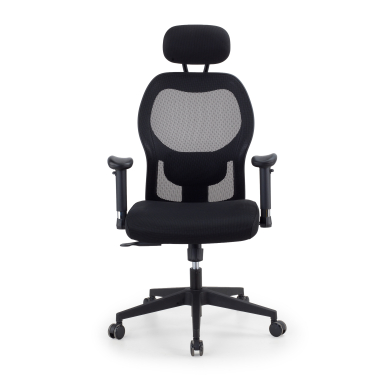 home office chair black with headrest mesh 2d adjustable armrests lumbar support headrest 3