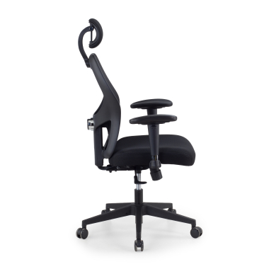 home office chair black with headrest mesh 2d adjustable armrests lumbar support headrest 4