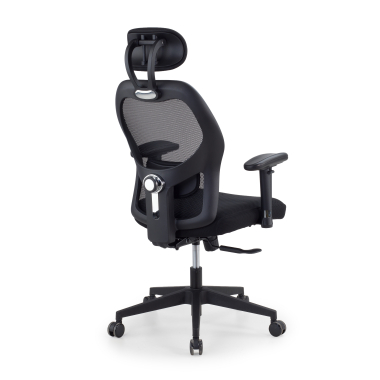 home office chair black with headrest mesh 2d adjustable armrests lumbar support headrest 8