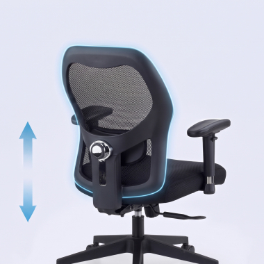 home office chair black without headrest mesh 2d adjustable armrests lumbar support 7