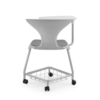 chair with writing tablet gray with writing tablet casters plastic no armrests 8