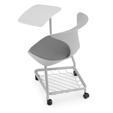 chair with writing tablet gray with writing tablet casters plastic no armrests 9