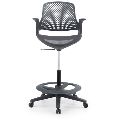 Ergonomic backrest with micro-perforations