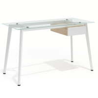 Glass desk Prisma with...