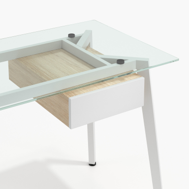 office desk white prisma 4