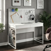 Taskmaster desk with shelves and organizer panel