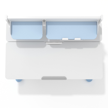 youth desk table white blue ergokid 9