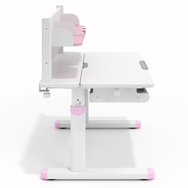 youth desk table white pink ergokid 3