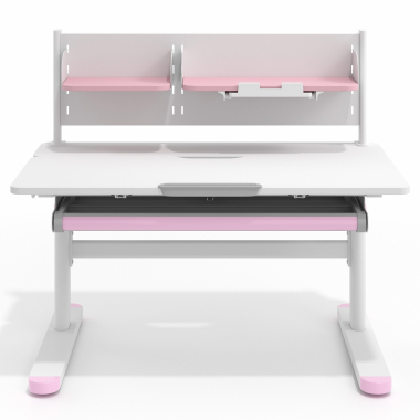 youth desk table white pink ergokid 4