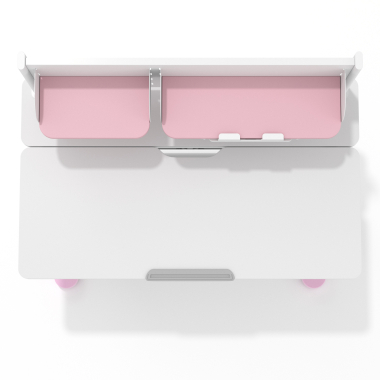 youth desk table white pink ergokid 9