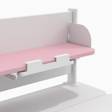 youth desk table white pink ergokid 15