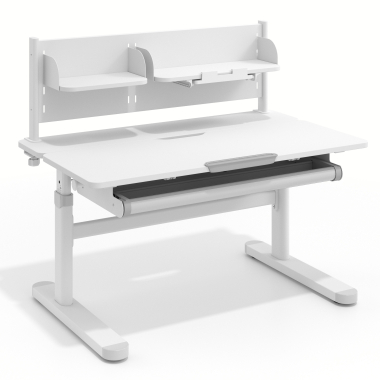 youth desk table white grey ergokid 1