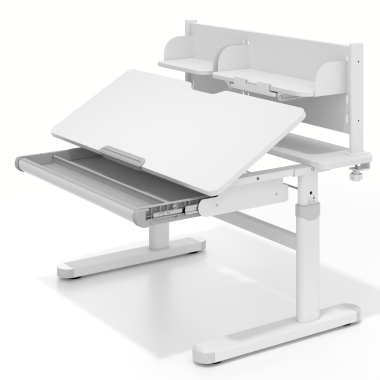 youth desk table white grey ergokid 12