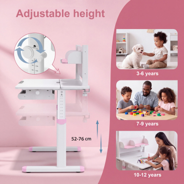 Adjustable height to grow with them