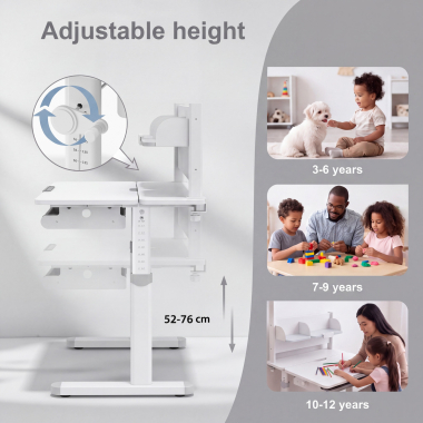 Adjustable height to grow with them