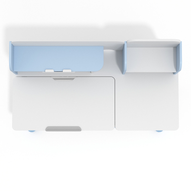 youth desk table white blue ergokid 9