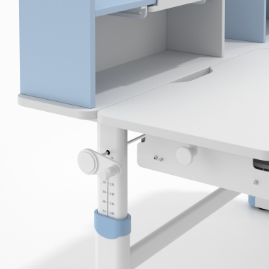 youth desk table white blue ergokid 13