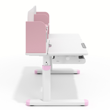 youth desk table white pink ergokid 8