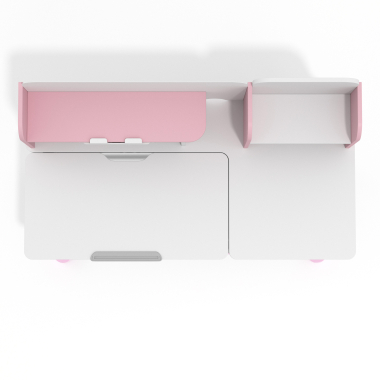 youth desk table white pink ergokid 9