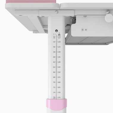 youth desk table white pink ergokid 14