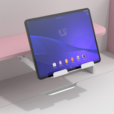 youth desk table white pink ergokid 17