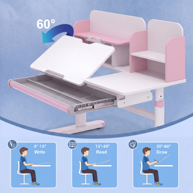 Tilting desktop from 0° to 60°