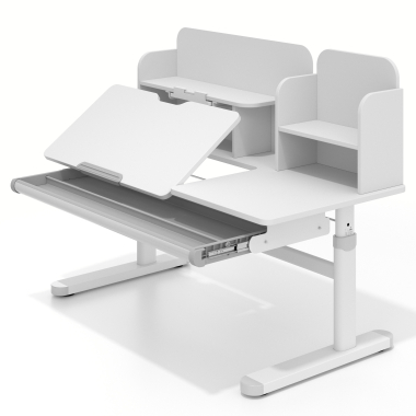 youth desk table white grey ergokid 12