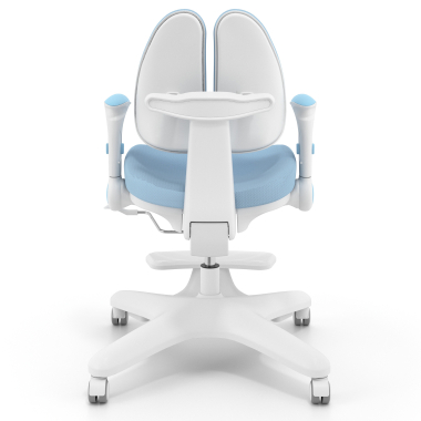 junior chair blue ergoduo fabric 2d adjustable armrests extendable footrest 6