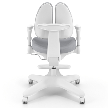 junior chair gray ergoduo fabric 2d adjustable armrests extendable footrest 6
