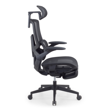 ergonomic chair black halo z3 mesh 4d adjustable armrests lumbar support headrest extendable footrest 4