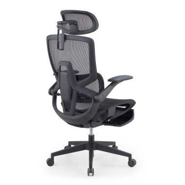 ergonomic chair black halo z3 mesh 4d adjustable armrests lumbar support headrest extendable footrest 11