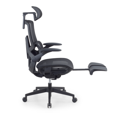 ergonomic chair black halo z3 mesh 4d adjustable armrests lumbar support headrest extendable footrest 12