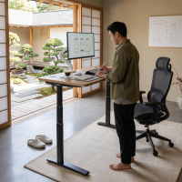 Electric standing desk Erghos Icon, dual motor, oval column