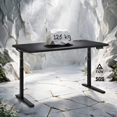 height adjustable desk black pure black erghos icon 7
