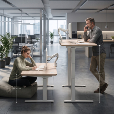 height adjustable desk white flax oak erghos icon 8