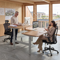 Double standing desk for 2...