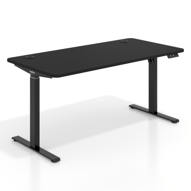 height adjustable desk black pure black erghos go 1