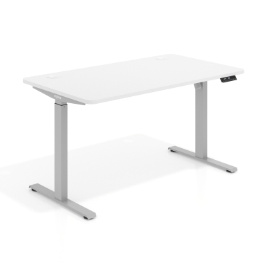 height adjustable desk aluminio warm white erghos go 1