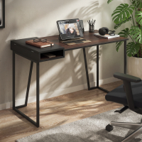 Designer desk Madai with drop-down drawer, industrial style