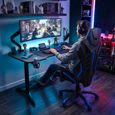 gaming desk black stratos pro 14
