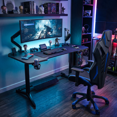 gaming desk black stratos pro 2