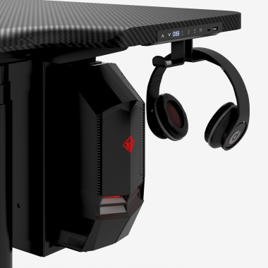 gaming desk black stratos pro 7