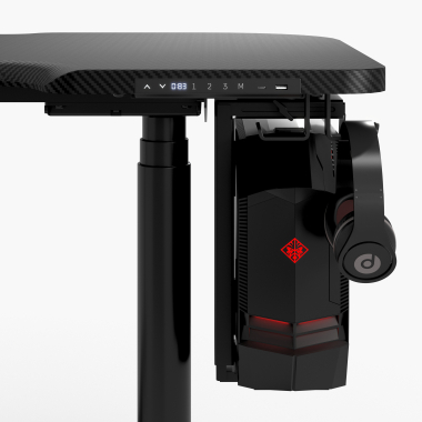 gaming desk black stratos pro 11